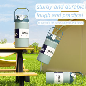 Botella de Agua Térmica Portátil de Acero Inoxidable para Deportes al Aire Libre de 1l 1.2l - Product Image 4