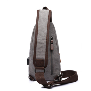 Custom Vintage <strong>Men</strong> Women Everyday Canvas Small Compact Daily Commute Travel Purse Chest Shoulder Pack Crossbody Sling Bag - Product Image 3