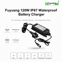 Chargeur de batterie étanche IP67 CE 12V 24V 36V 48V 72V 2A 3A 5A 8A pour système solaire, marine et extérieur