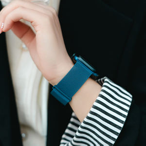 <span class=keywords><strong>Correa</strong></span> de Acero Inoxidable de Lujo CM con Cierre Magnético <span class=keywords><strong>Milanesa</strong></span> para <span class=keywords><strong>Apple</strong></span> <span class=keywords><strong>Watch</strong></span> Series 11 10 9 8 7 6 5 42mm 46mm 49mm - Product Image 4