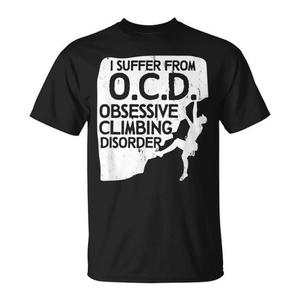 Camiseta de escalada en roca con diseño Obsessive Climbing Disorder, unisex, talla para adultos - Product Image 1