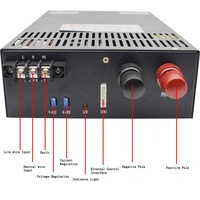 Alimentation à découpage industrielle haute puissance 2500W 48V 50A pour télécommunications, redresseur 12V/24V/48V 200A/104A/53A DC, sortie unique AC-DC pour vidéosurveillance