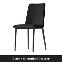 Chaises de salle à manger minimalistes Yazhi Style simple moderne Design minimaliste italien pour la maison Table à manger Hôtel Showroom avec dossier