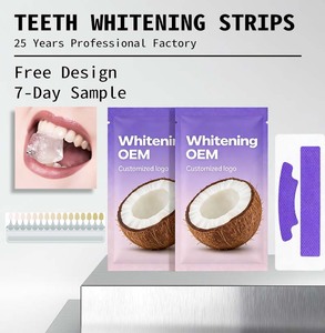 Bandes blanchissantes pour les dents en marque privée - Qualité professionnelle 5 nuances plus blanches |   Emballage personnalisé, logo accepté - Product Image 1