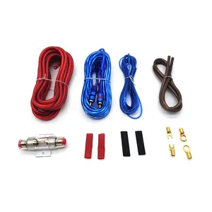 Manufacturers direct car amplifier subwoofer cable amplifier wiring kit cables for speakers amplifier cable wire 8GA