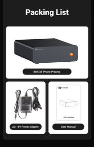 Fosi Audio BOX X5 HiFi Mini RIAA MM MC Cartouche Platine Compact Home Audio <span class=keywords><strong>Phono</strong></span> Préampli Préamplificateur - Product Image 6