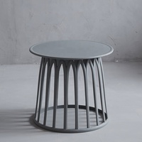 Nouvelle arrivée nordique moderne en plastique mini table café table rose table basse
