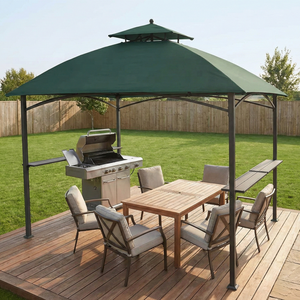 Tonnelle de jardin élégante à toit rond, directement de l'usine, auvent incurvé de luxe <span class=keywords><strong>pour</strong></span> cuisine extérieure, best-seller - Product Image 4