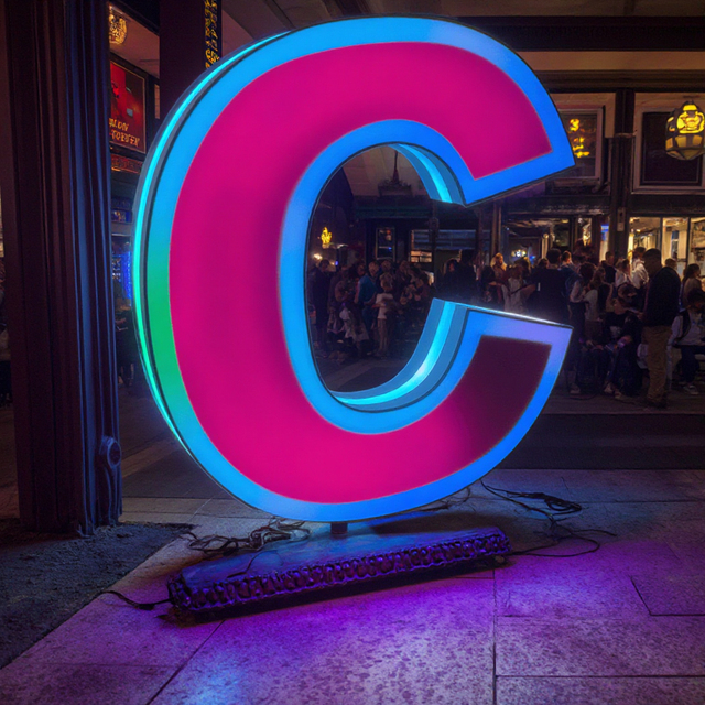 Wholesalers Casoon Brand Custom RGB LED Letters Signage Outdoor Advertising Halo Channel Letters 3D Shapes Wedding Venue 2 Year
