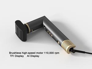 เครื่องจัดแต่งทรงผมเซรามิกอิออนิกอเนกประสงค์ ฟังก์ชั่นยืดผม เป่าแห้ง ม้วนผม แปรงลมร้อน มอเตอร์ไร้แปรงถ่าน ปรับแต่งได้ - Product Image 5