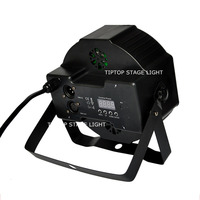 Projecteur LED plat RGB 18x3 watts, trois couleurs, en plastique, pleine puissance, haute luminosité, pour éclairage de scène