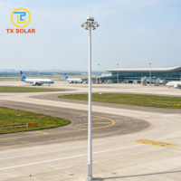 Projecteur solaire haute puissance TX, stable et étanche, avec système de levage pour ports, terminaux et autoroutes