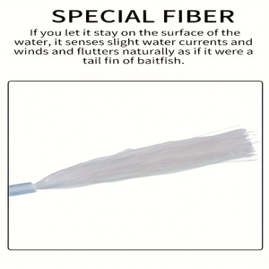 Señuelo Flotante Tipo Lápiz <span class=keywords><strong>de</strong></span> 68mm/5g con Cola <span class=keywords><strong>de</strong></span> Pluma y Deflector Frontal, Acción Flotante Estable, Destello y Salpicaduras para Atraer Peces, Lanzamiento Largo - Product Image 4