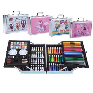 Set de Arte de Pintura con Caballete Tríptico de Doble Cara de 208 Piezas para Niños, Incluye Bloc de Dibujo y Marcadores - para Proyectos de Bricolaje - Product Image 6