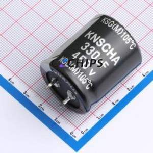 Condensador Electrolítico de Aluminio de Montaje a Presión LSG450M337S353S1AA, Componente de Orificio Pasante (THT), D30xL35mm 330uF 20% 450V 10mm - Product Image 1