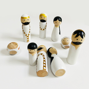 Cadeau de fête de noël résine artisanat approvisionnement Mini décoration Statues artisanat artificiel petites marionnettes primitives de jésus - Product Image 5