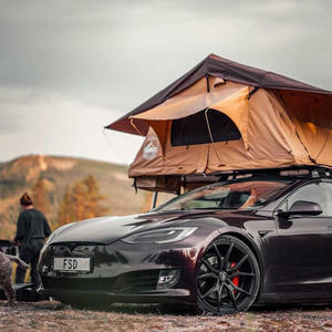 Nouvelle <span class=keywords><strong>tente</strong></span> <span class=keywords><strong>de</strong></span> <span class=keywords><strong>toit</strong></span> personnalisée pour 2 à 3 personnes <span class=keywords><strong>Tente</strong></span> <span class=keywords><strong>de</strong></span> camping <span class=keywords><strong>automobile</strong></span> imperméable et portable pour l'extérieur - Product Image 2