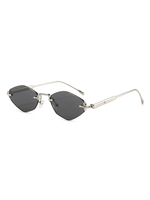 Twooo T1486 2025 Nouvelle Arrivée Polygone Sans Monture Mode Trendy Cut Edge Lunettes De Soleil