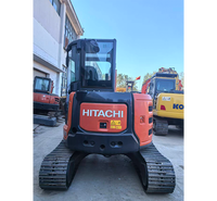 Approvisionnement direct usine – Mini-pelle Hitachi ZX55 à faible nombre d'heures de fonctionnement, similaire aux ZX70 et ZX35U, idéale pour le terrassement de jardins et la rénovation de routes étroites