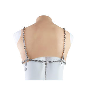 성인 속박 기어 가죽 젖꼭지 클램프 구속 벨트 잠금 섹시 란제리 노출 가슴 대체 젖꼭지 체인 복장 - Product Image 4