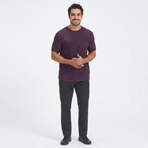 100% Cotton Men's Oversized T-Shirt High Quality Drop Shoulder <b>Mock</b> <b>Neck</b> Design Customizable for Comfort and Style - Product Image 1