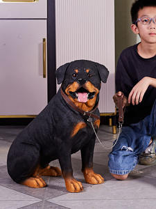 Interesante Decoración de Jardín con Figuras de Perros Rowena, Estatuas Realistas, Adornos Decorativos de Resina - Product Image 2