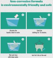 KELEE Feuille de détergent à lessive Deep Care Sous-vêtements Laundry Underwear Washing Sheets