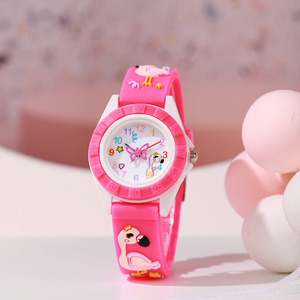 2024 vente chaude animal Flamingo <span class=keywords><strong>montre</strong></span>-bracelet <span class=keywords><strong>pour</strong></span> enfants élèves de l'école maternelle mignon dessin animé <span class=keywords><strong>montre</strong></span> <span class=keywords><strong>pour</strong></span> les petites filles - Product Image 2