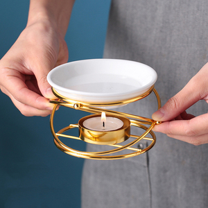 Uso domestico creativo oro lampada a olio per stufa atmosfera lampada a candela ferro candela Melater olio essenziale bruciatore - Product Image 5