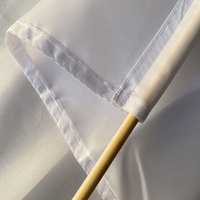 Drapeau de voiture personnalisé en polyester avec drapeau national américain et mât en PP avec support à ventouse – Ensemble de drapeaux pour événements extérieurs