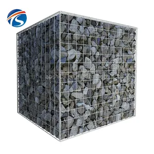 高品质多尺寸镀锌丝焊接重型石笼箱定制石笼挡土墙