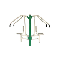 Appareil de fitness extérieur double station de musculation 1630x690x2030mm pour parc, centre communautaire et entraînement en salle de sport