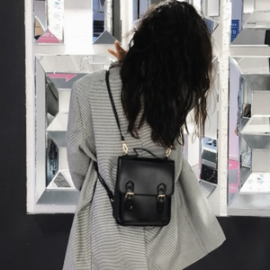 Jk uniforme zaino croce minimalista da donna Vintage con collo a Henley Mini zaino - Product Image 1