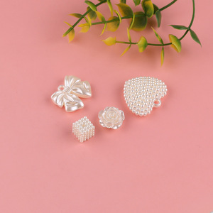 ไข่มุกเทียมรูปหัวใจ 3 มิติ วัสดุทำเครื่องประดับ DIY สำหรับทำสร้อยข้อมือ ฤดูใบไม้ผลิ 2024 แหล่งผลิตอี้หวู่ - Product Image 3