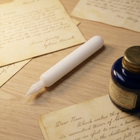 Stylo à plume en verre coloré fait main en cristal pour la calligraphie, l'écriture, le dessin et le lettrage – Vente en gros