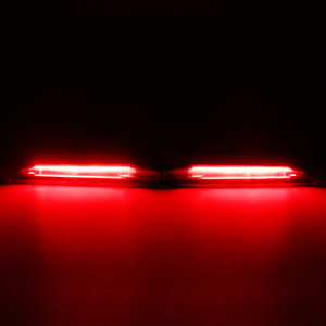 Luci di Stop LED Rosse/Fumé a Striscia per Porte Posteriori Gemelle Van/Minibus, Terza Luce di Stop Montata in Alto per <span class=keywords><strong>Ford</strong></span> <span class=keywords><strong>Transit</strong></span> - Product Image 2
