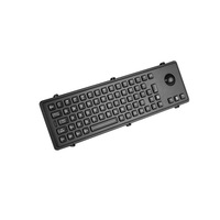 Keyboard Tangguh Tertanam IP65 dengan Mouse Trackball