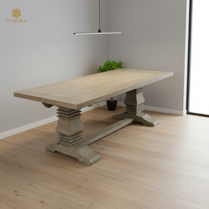 Mesa de Comedor Cuadrada de Madera Maciza Estilo Rústico Moderno, 5 Plazas, para Apartamentos y Hoteles, Requiere Ensamblaje - Product Image 2