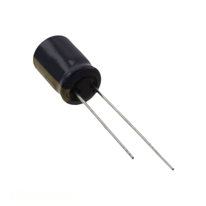 Distribuidor Autorizado: Condensador de Orificio Pasante CAP ALUM 100uF 20% 63V RADIAL TH 100 uF EEU-FC1J101L - Product Image 1
