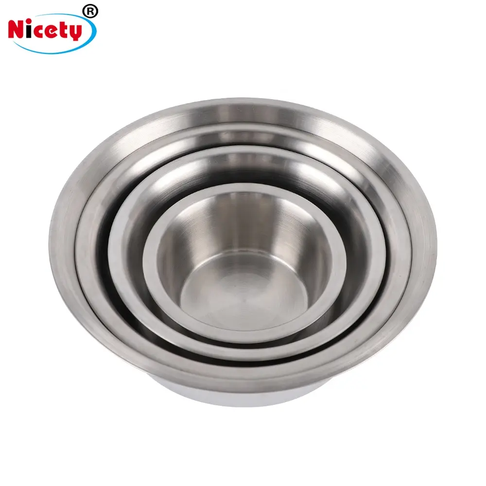 Wholesale personalized stainless steel water bowl for dog metal round pet feeder bowl