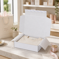 Boîte d'expédition de luxe en gros personnalisée en carton ondulé avec logo doré pour bijoux, cosmétiques et accessoires