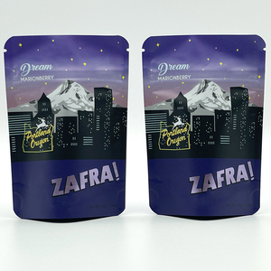 Sacs en plastique mat Mylar résistants aux enfants, à fermeture hermétique, doux au toucher, imprimés sur mesure - Product Image 6