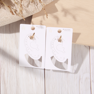 Boucles d'oreilles à clipser en forme de fleur avec strass 6 mm en acier inoxydable 12 pièces Réf 46347 - Product Image 3