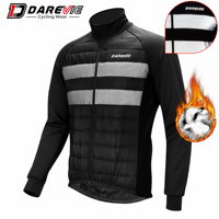 Vestes Thermiques Vélo Coupe-Vent Veste De Cyclisme Veste D'hiver Avec Réfléchissant En Gros Personnalisé Mode Noir Fermeture Éclair Plus La Taille