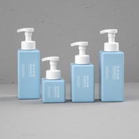 Flacon pompe vide carré pour shampoing, lotion, savon liquide, gel douche, emballage pour sérum de soin de la peau 280ml/460ml/620ml