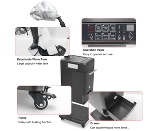 Chuyên nghiệp Nano Mist tóc hấp 2 người đôi hơi nước Ống Beauty Salon tiệm hớt tóc tóc da đầu Ozone chăm sóc máy với cap - Product Image 4