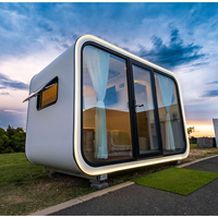 Maison conteneur préfabriquée résidentielle moderne de 20 pieds, modèle Apple Cabin, élégante, alimentée à l'énergie solaire, écologique, pour usage en supermarché ou comme salle de bain