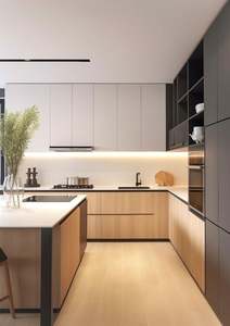 Armoire de cuisine design moderne en bois MDF - Product Image 4