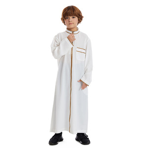 Nueva Moda Musulmana para Niños, Ropa Infantil, Túnica Árabe para Niños, Thobe Islámico con <span class=keywords><strong>Cremallera</strong></span>, Túnica Infantil - Product Image 6