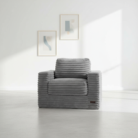 Fauteuil géant en mousse compressée moderne pour salon, en mousse haute densité personnalisée